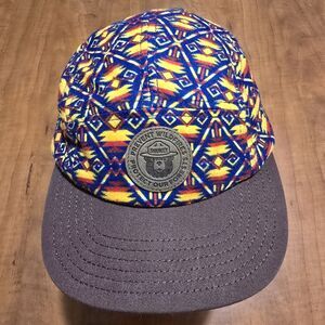 Mad Engine Smokey The Bear Kidcore Colorful Southwestern Aztec AOP Ball Cap OSFM